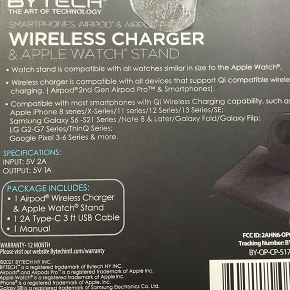 New in Box Wireless charger and Apple Watch stand - Picture 4 of 4